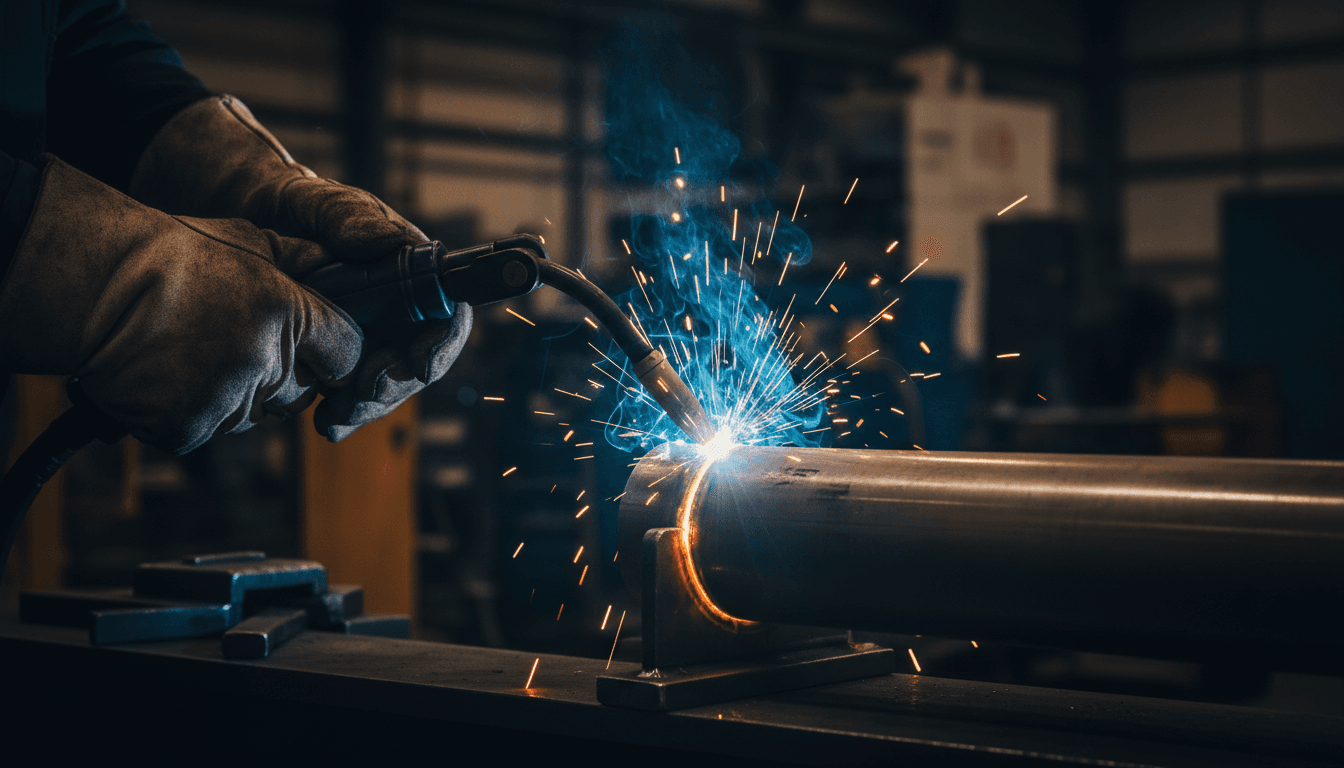 Precision TIG welding with sparks
